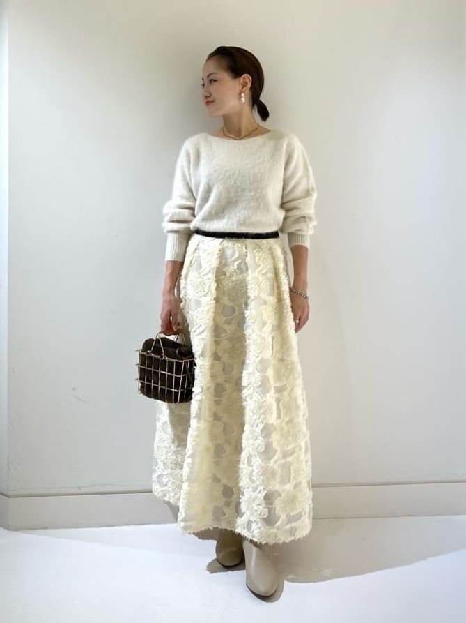 allurevilleの【LOULOU WILLOUGHBY】WOOLカシミヤ2WAY プルオーバーを