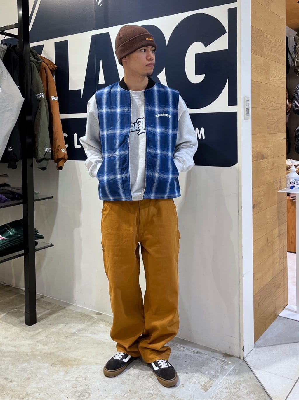 XLARGEのOMBRE PLAID REVERSIBLE VEST ベスト XLARGEを使った