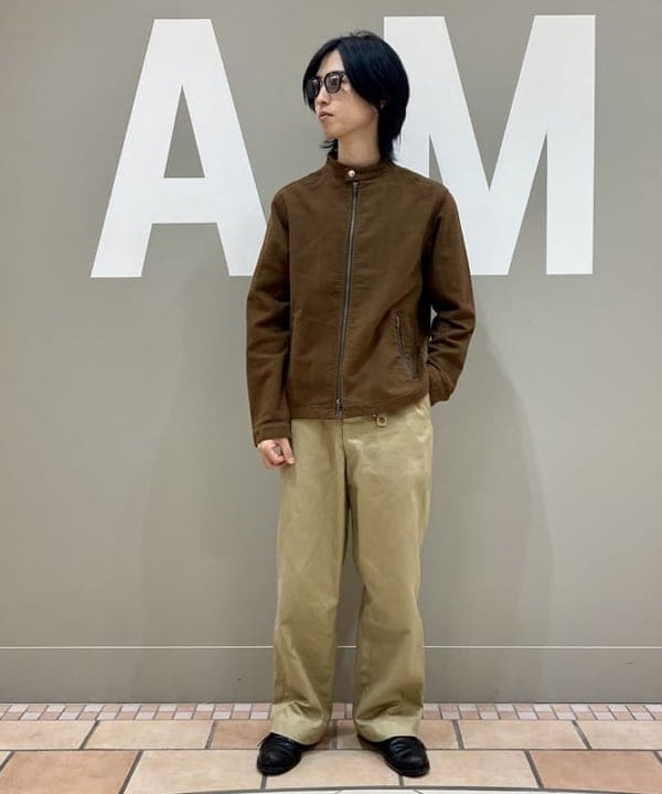 BEAMS MENのBEAMS / モールスキン シングルライダースを使った