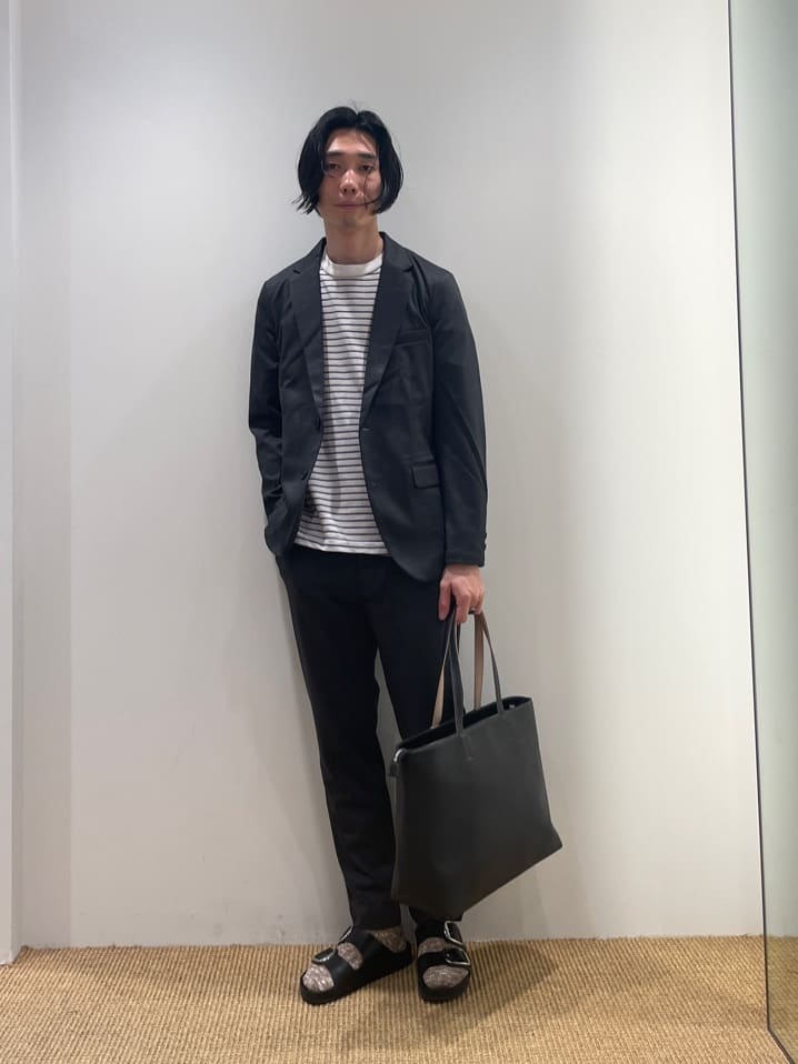 UNITED ARROWS green label relaxingのシボ フェイク レザー ジップ