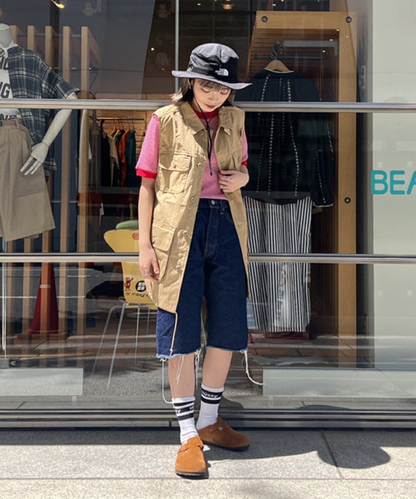 BEAMS WOMENのBEAMS BOY / コットン ウェザー ワークベストを使った