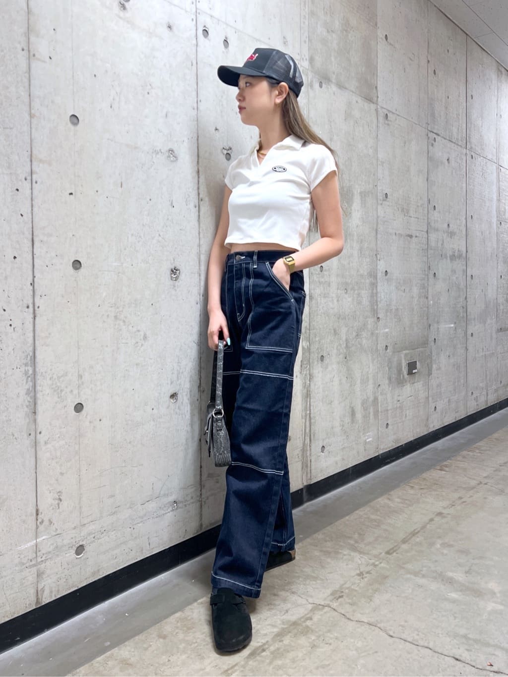 CONTRAST STITCH DENIM PANTS パンツ X-girl-