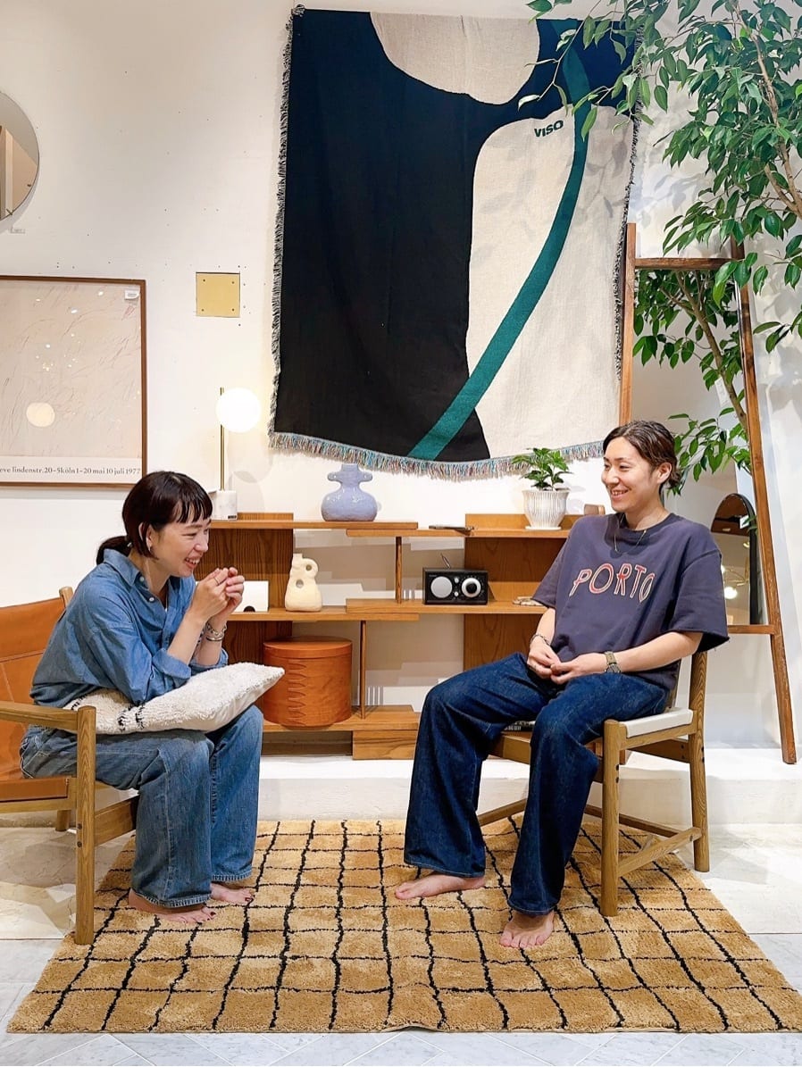journal standard FurnitureのGRID RUG 120x160 グリッド ラグを使った 