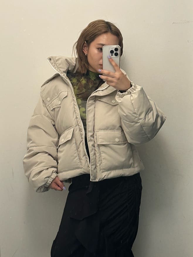 SLYのMANYWAY 4 POCKET PUFFER ジャケットを使ったコーディネート