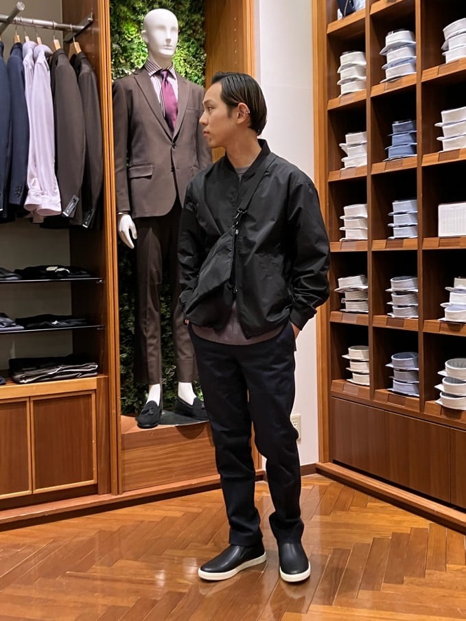 UNITED ARROWS green label relaxingのポリエステルツイル