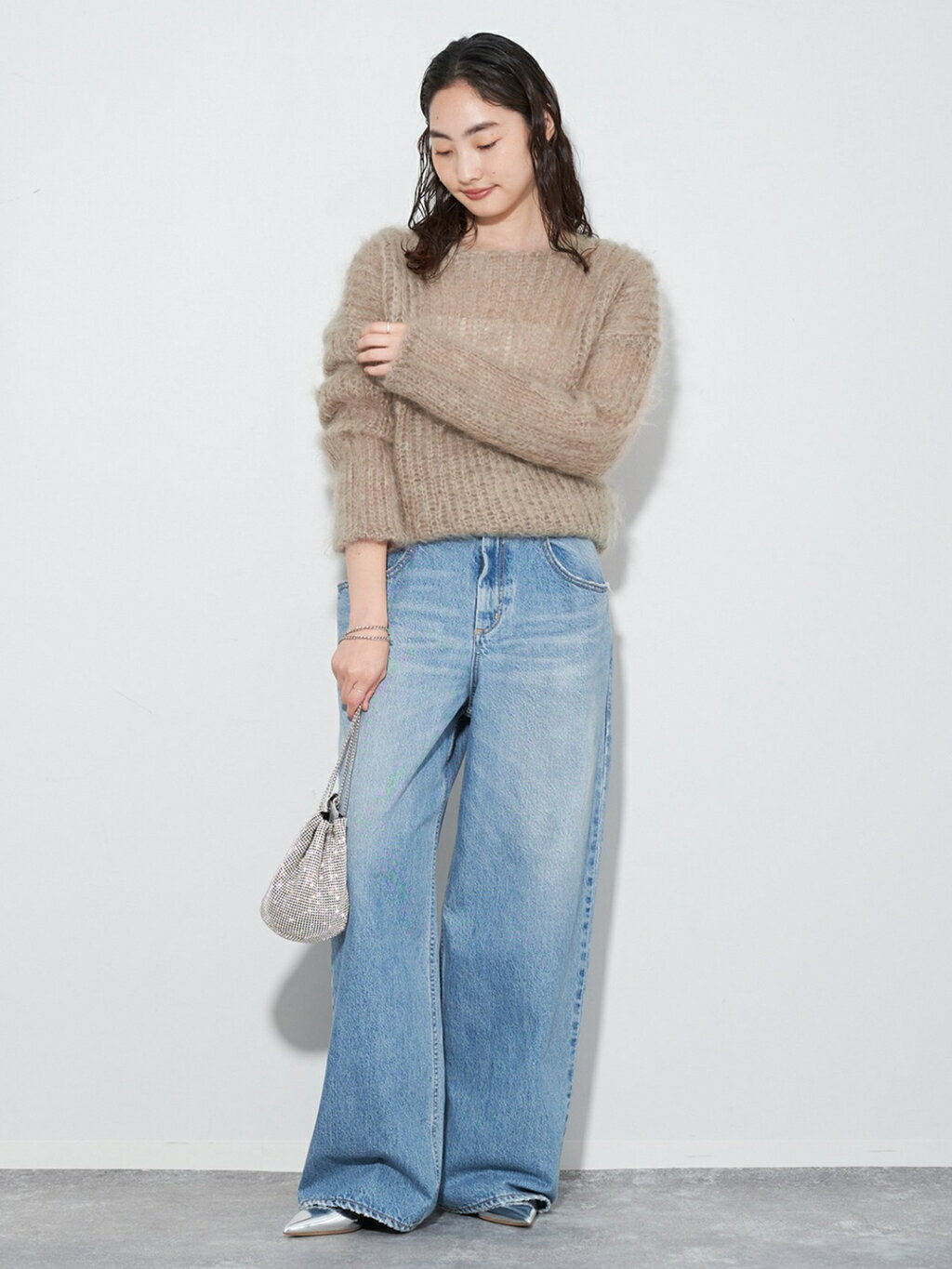 plageのMohair Roughly ニットを使ったコーディネート | Rakuten