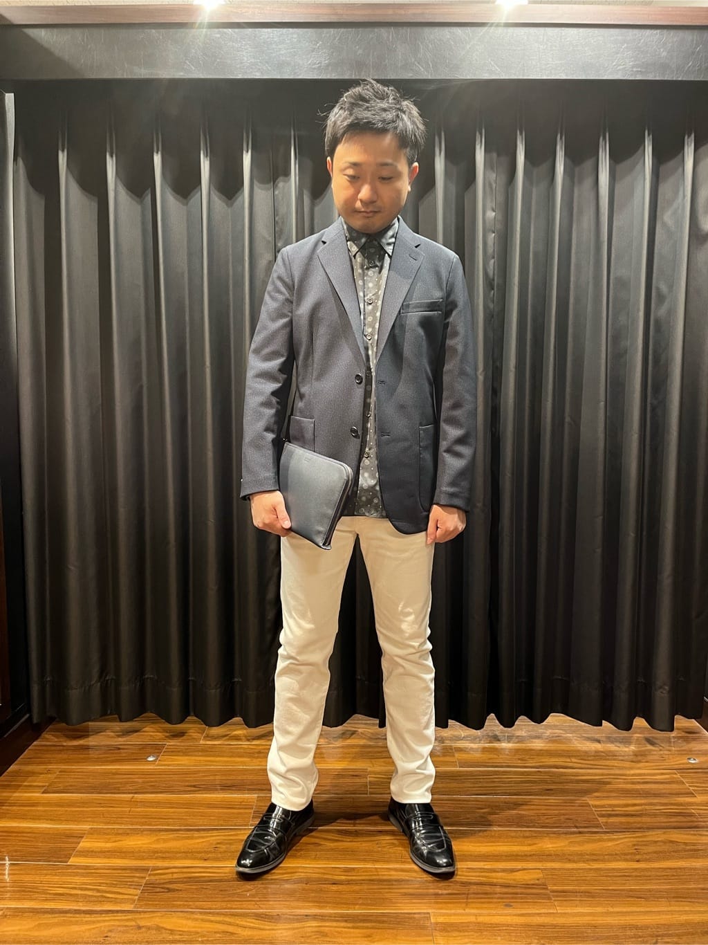 TAKEO KIKUCHIの【Down Fabric】テーラード ジャケットを使った
