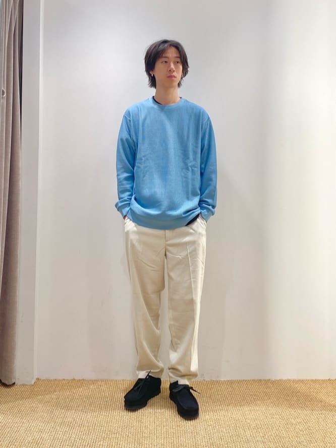 UNITED ARROWS green label relaxingのクリアラッセル クルーネック