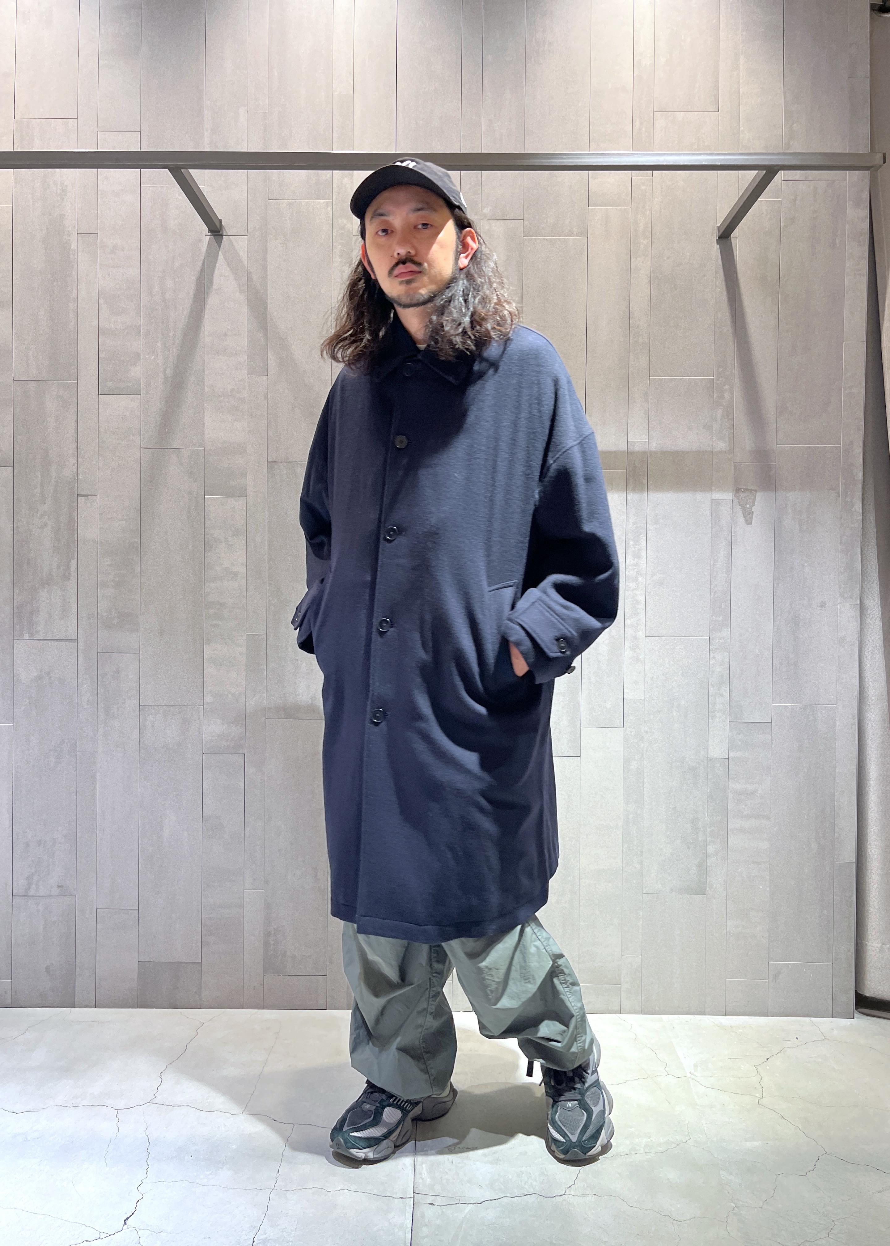 ステンカラーコート 【WILD LIFE TAILOR】ウーステッド ドロップ