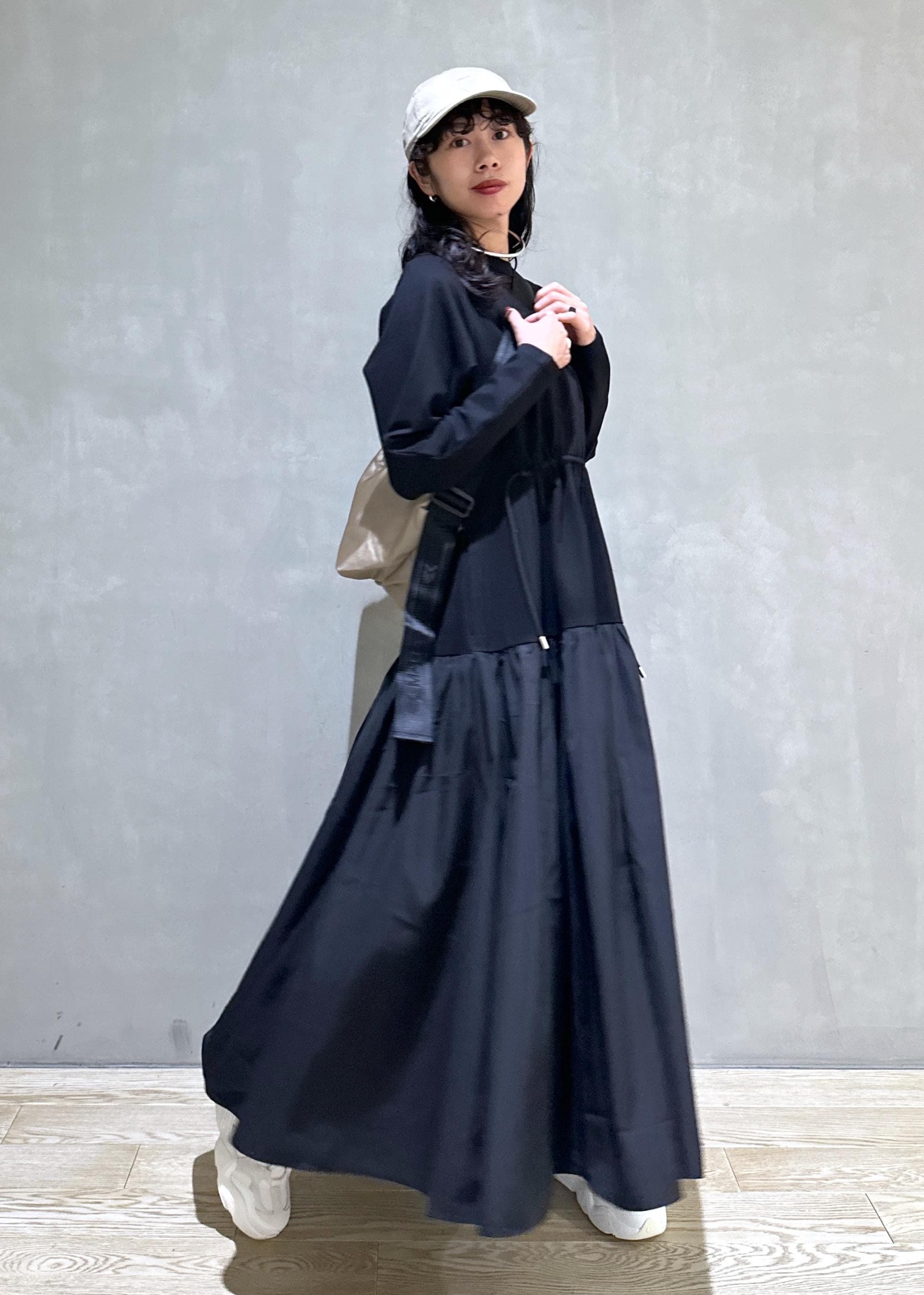 ADAM ET ROPE' | 【サステナブル】タフタコンビワンピース | Rakuten