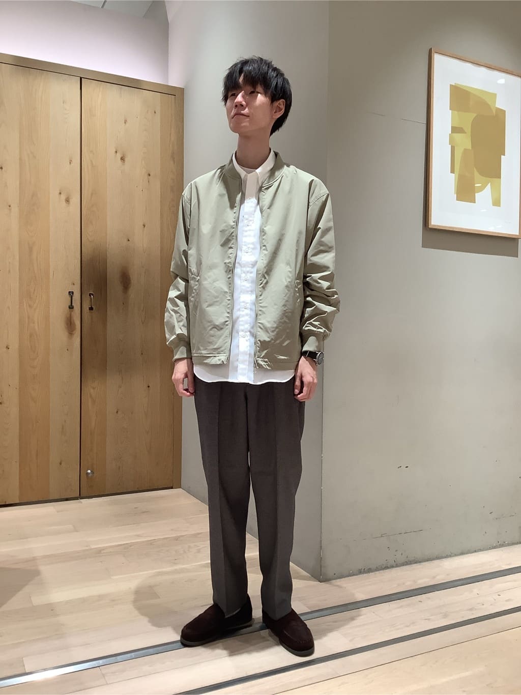 UNITED ARROWS green label relaxingのポリエステルツイル