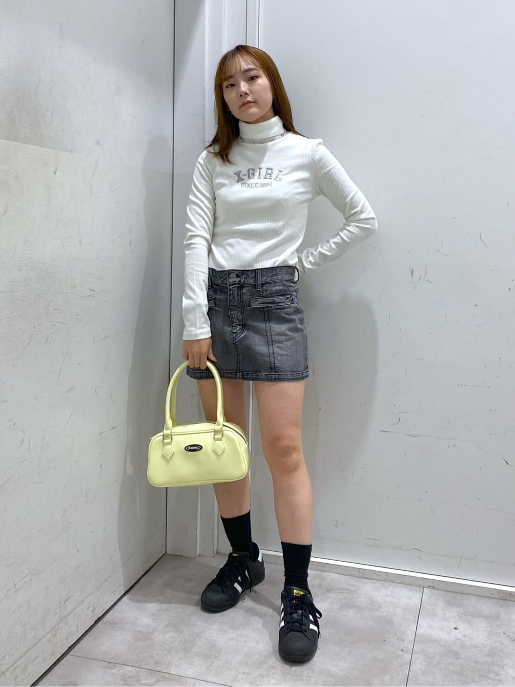 WIDE RIB TURTLENECK TOP トップス X-girl - Tシャツ・カットソー