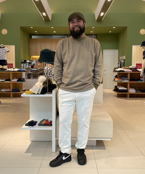 BEAMS GOLFの<MEN>LACOSTE for BEAMS GOLF / 別注 ロゴ モックネック