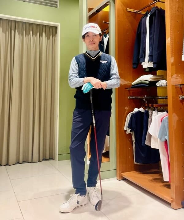 BEAMS GOLFの<MEN>BEAMS GOLF PURPLE LABEL / 幾何学ジャカード モック