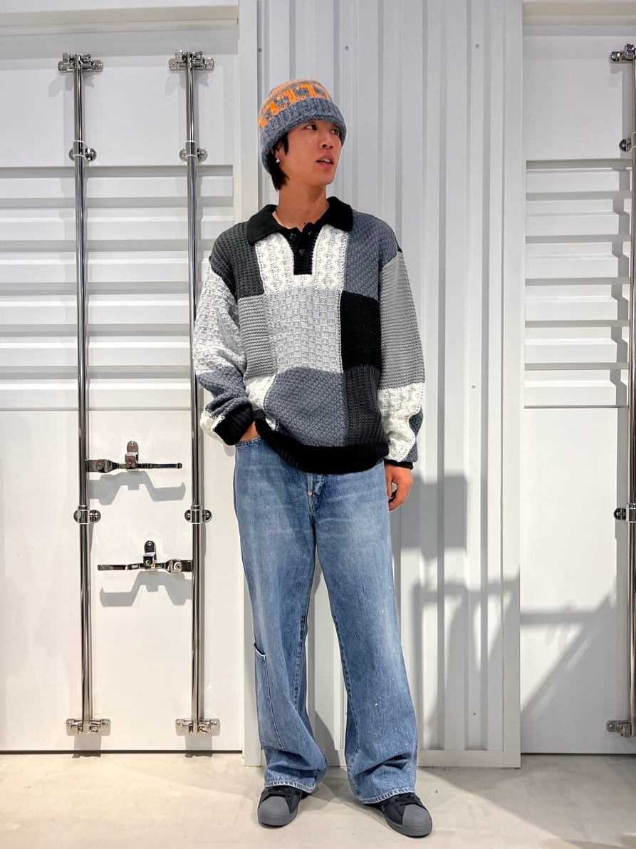 JOINT WORKSの【OBEY / オベイ】 OLIVER PATCHWORK SWEATER ニット