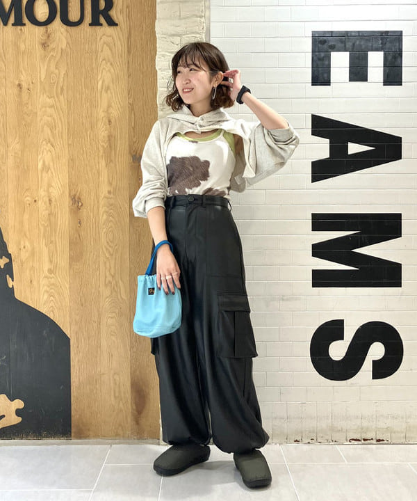 BEAMS WOMENのNAPRON * BEAMS BOY / 別注 レザー ミニ ペイシェント