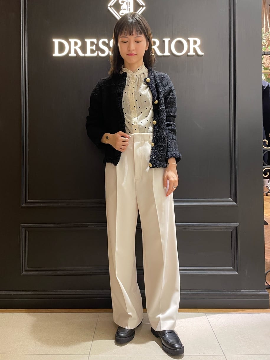 DRESSTERIORの【CLASSY.11月号掲載】ストレッチサージワイドパンツを