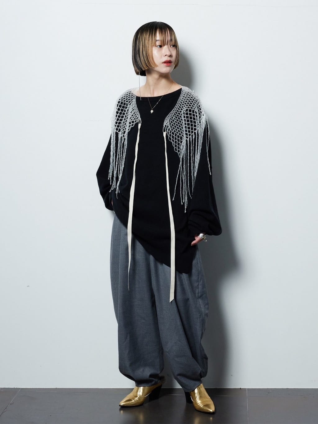 CITYSHOPの《追加》OFF-SHOULDER STRETCH SWEATER:ニットを使った