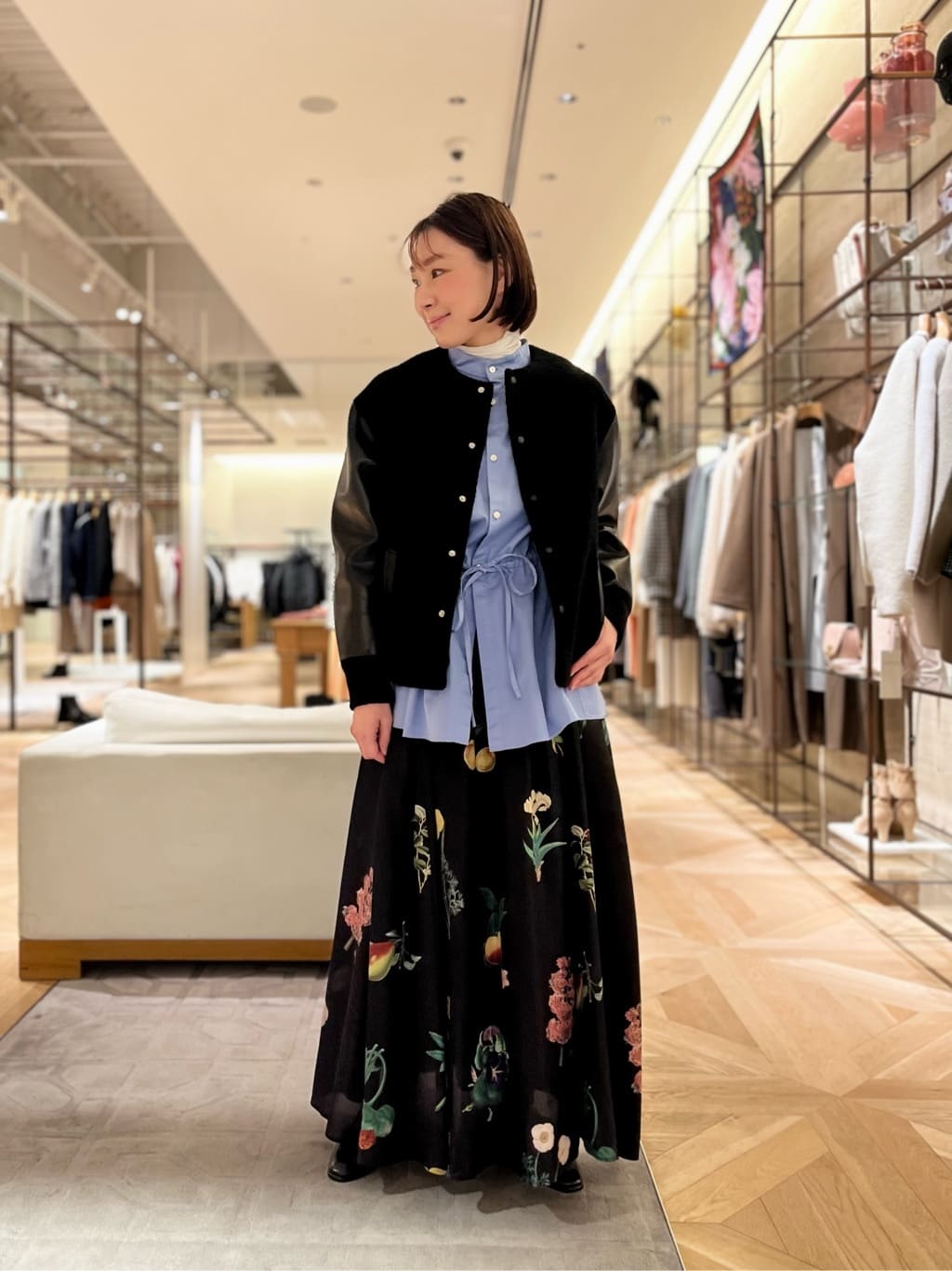 【新品未使用】MACPHEE シープパイル ブルゾン シープパイル ノーカラーブルゾン