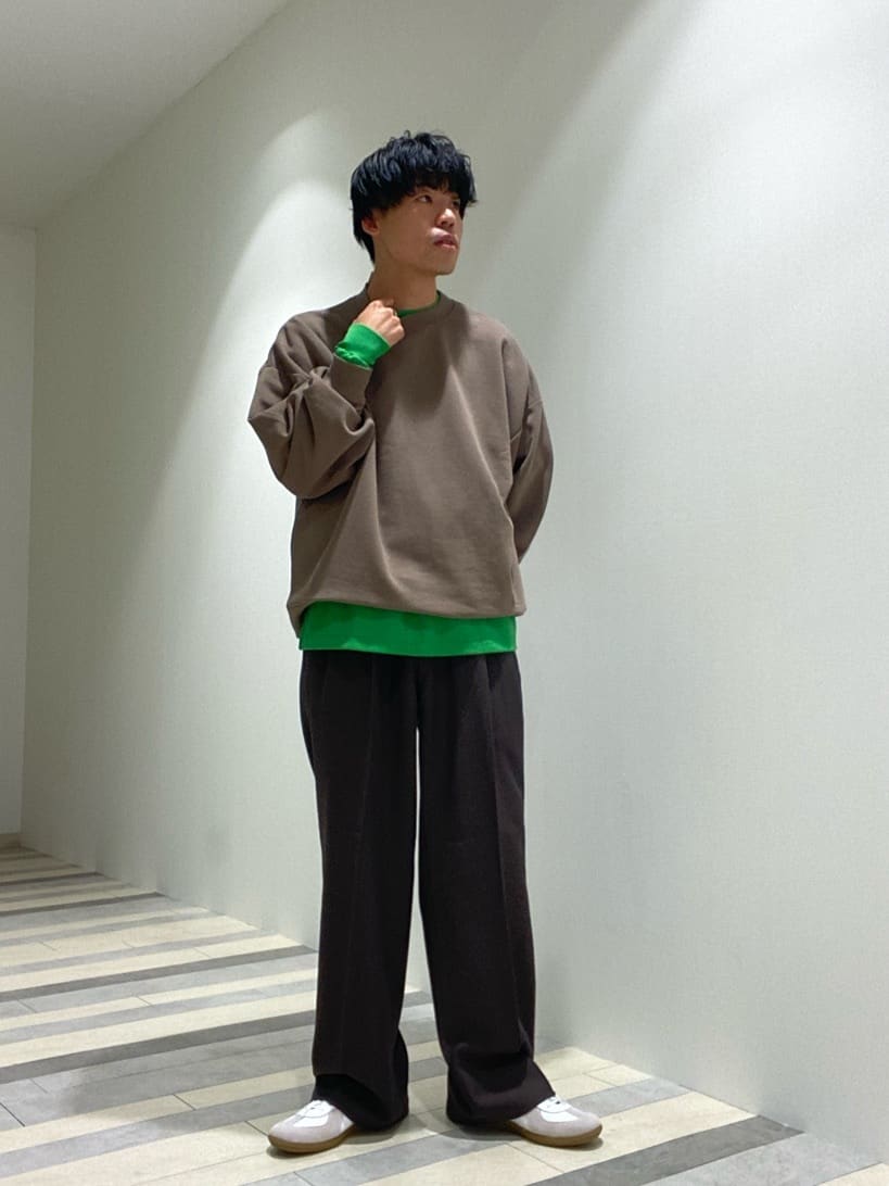 tk.TAKEO KIKUCHIのGERMAN TRAINER 別注レザースニーカーを使ったコーディネートを紹介します。｜Rakuten Fashion(楽天ファッション／旧楽天ブランドアベニュー)3227028