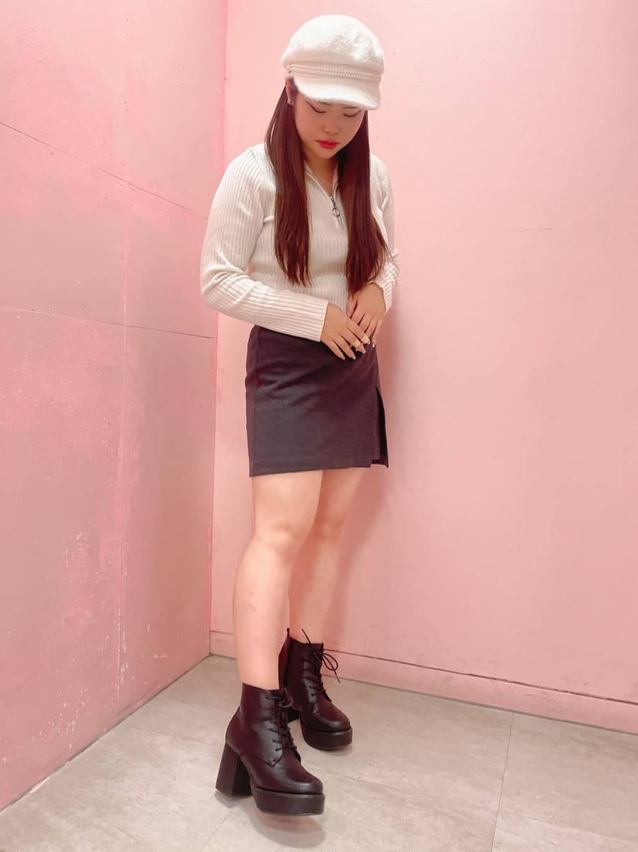 ESPERANZAの厚底レースアップブーツを使ったコーディネートを紹介します。｜Rakuten Fashion(楽天ファッション／旧楽天ブランドアベニュー)3230346