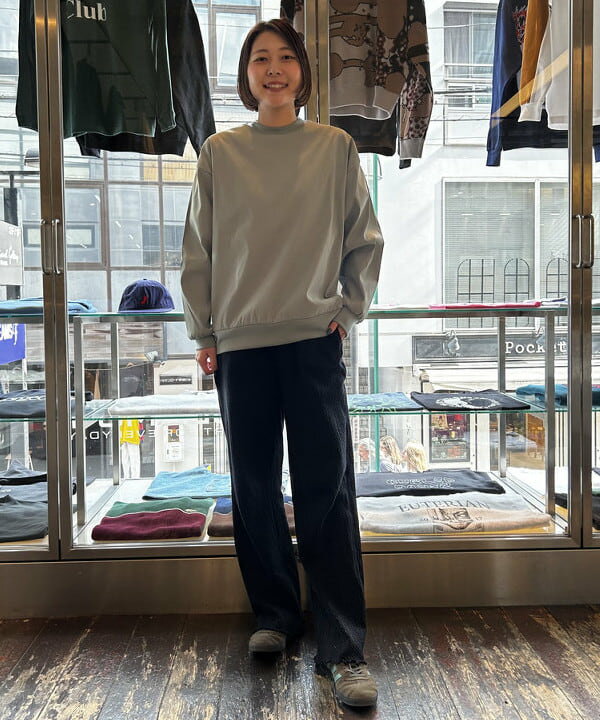 BEAMS MENのBEAMS T / Stretch Crewneck Sweatを使ったコーディネート