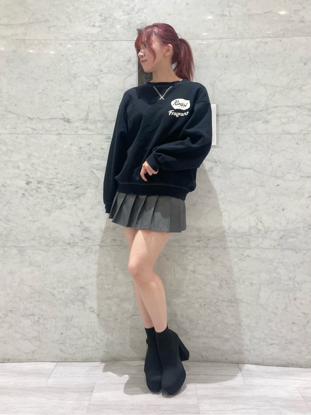 ESPERANZAのラク盛り厚底ニットショートブーツを使ったコーディネートを紹介します。｜Rakuten Fashion(楽天ファッション／旧楽天ブランドアベニュー)3234564