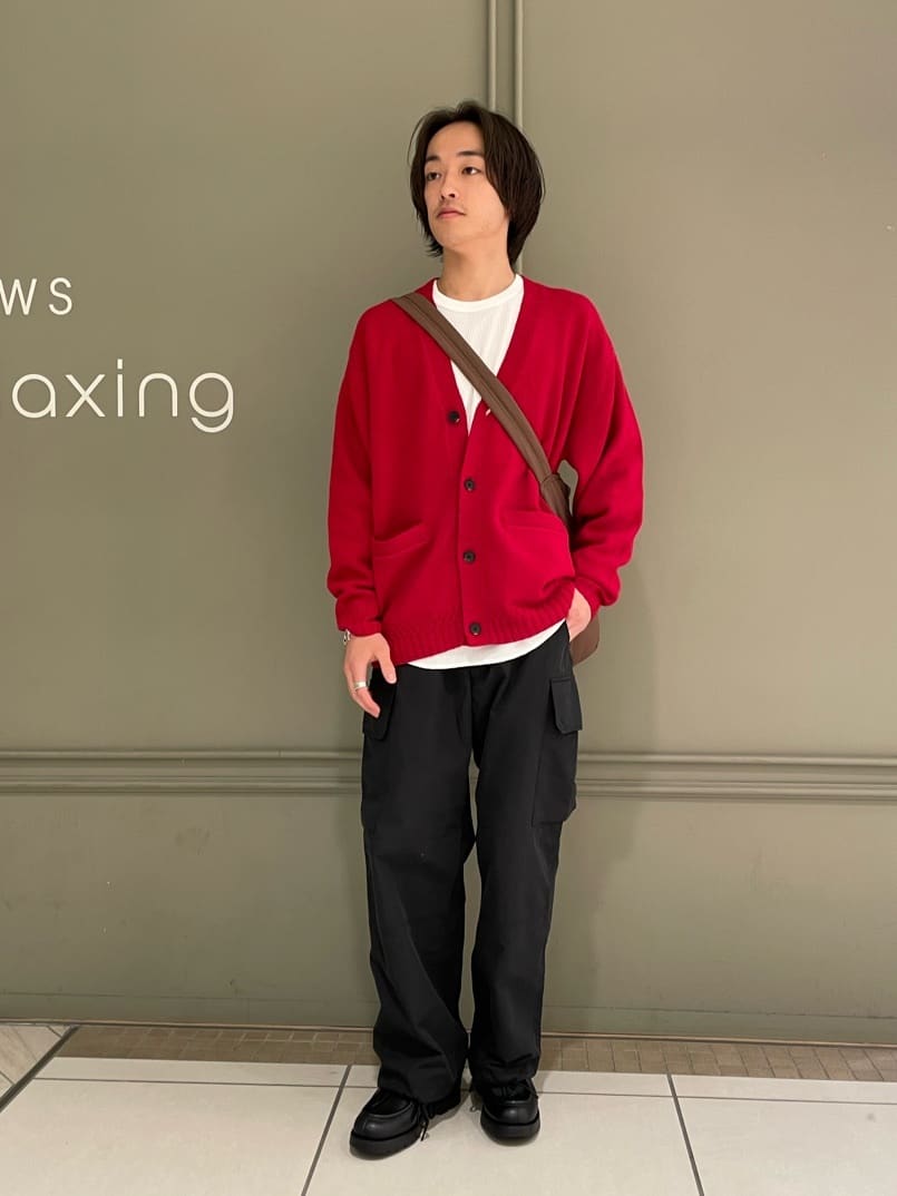 UNITED ARROWS green label relaxingのハミルトンラム Vネック