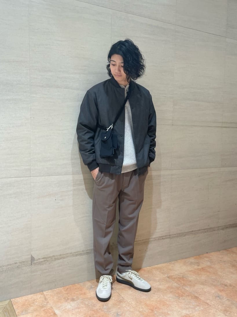 UNITED ARROWS green label relaxingのタックカノコ ヘンリーネック