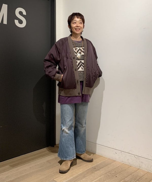 BEAMS WOMENのmaturely / Star Quilted Cardiganを使った