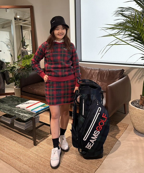 BEAMS GOLFの<WOMEN>BEAMS GOLF / シャギー ハットを使った