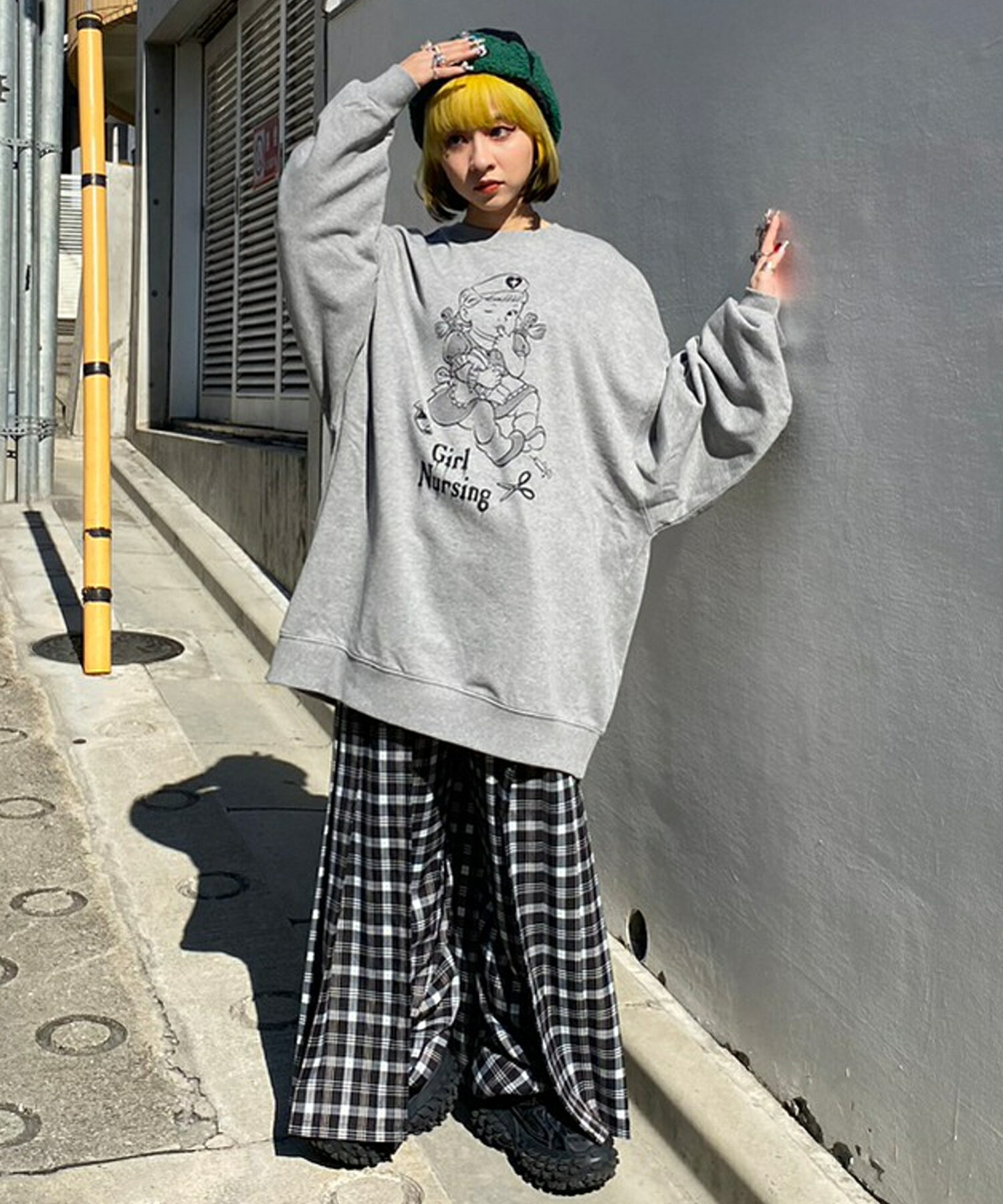 Candy StripperのGIRL NURSING SWEAT ONE-PIECEを使ったコーディネート