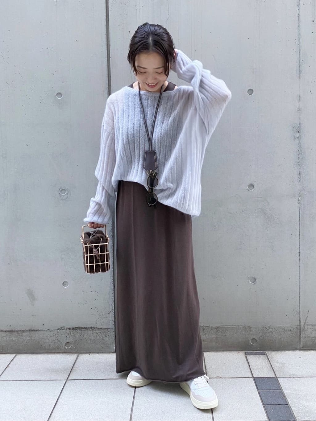 plageのsilk/mohair rib プルオーバーを使ったコーディネート