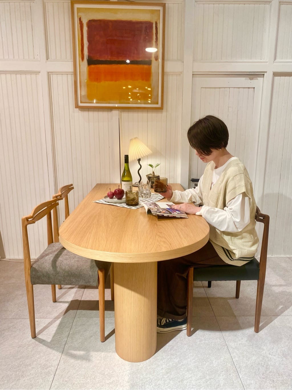 journal standard FurnitureのWAVY TABLE LAMP ウェービー テーブル ランプ 電球付属を使ったコーディネートを紹介します。｜Rakuten Fashion(楽天ファッション／旧楽天ブランドアベニュー)3258334