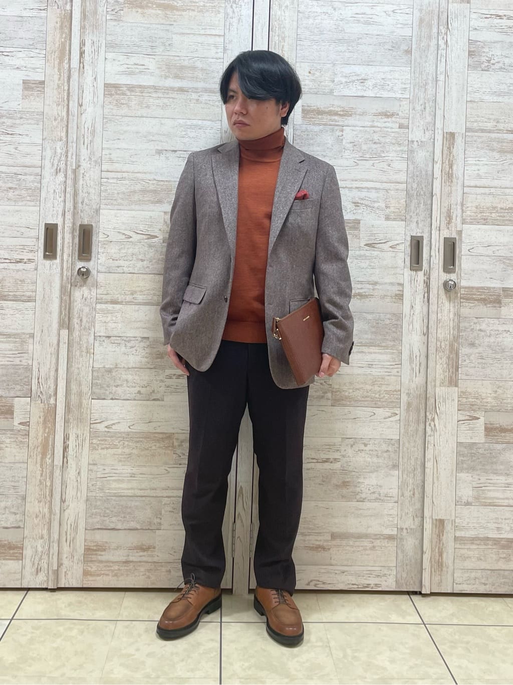 TAKEO KIKUCHIのカシミヤウール ジャケットを使ったコーディネートを紹介します。｜Rakuten Fashion(楽天ファッション／旧楽天ブランドアベニュー)3259961