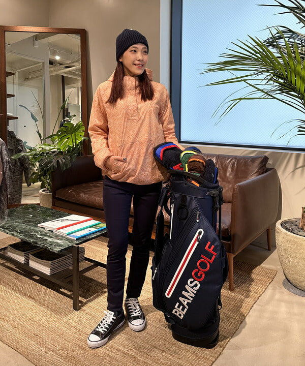 BEAMS GOLFのBEAMS GOLF ORANGE LABEL / バティック ハーフジップ