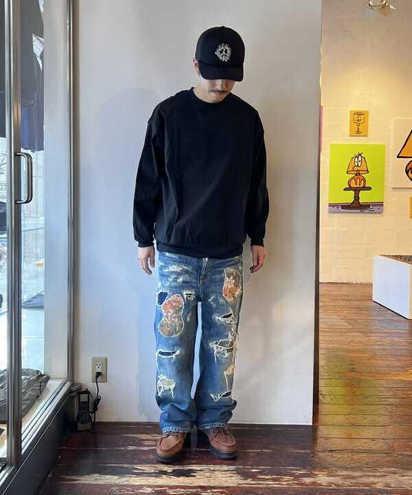 BEAMS MENのBEAMS T / Stretch Crewneck Sweatを使ったコーディネート