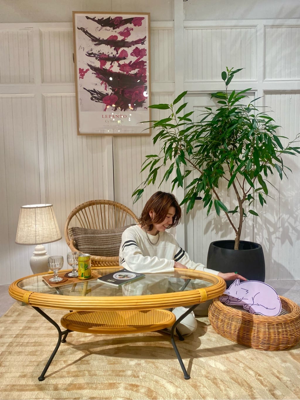 journal standard FurnitureのLEATHER COASTER CML レザーコースター キャメルを使ったコーディネートを紹介します。｜Rakuten Fashion(楽天ファッション／旧楽天ブランドアベニュー)3265309