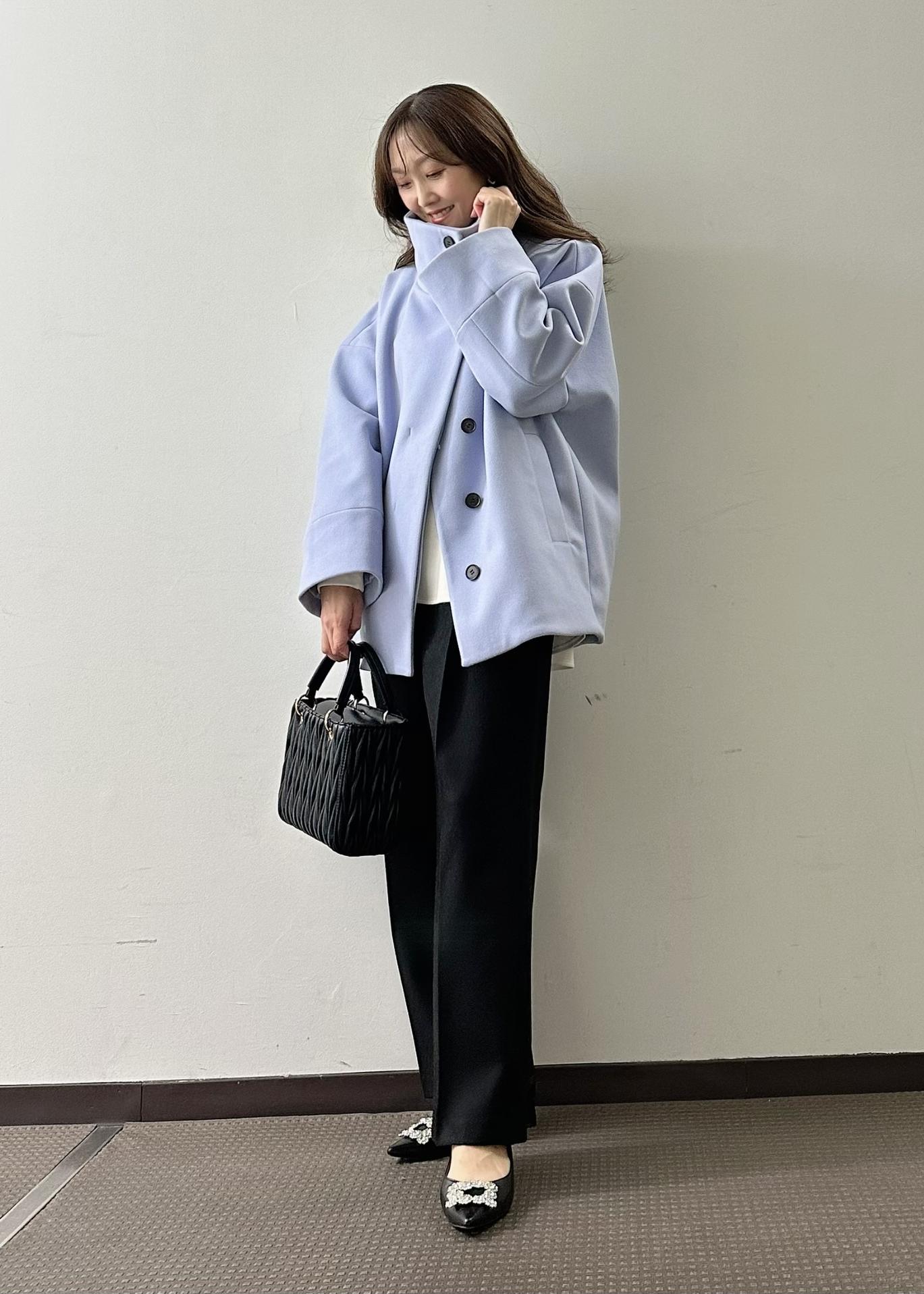 VISの【静電気防止】ステン&スタンドカラージャージメルトンミドル丈コートを使ったコーディネートを紹介します。｜Rakuten Fashion(楽天ファッション／旧楽天ブランドアベニュー)3315270