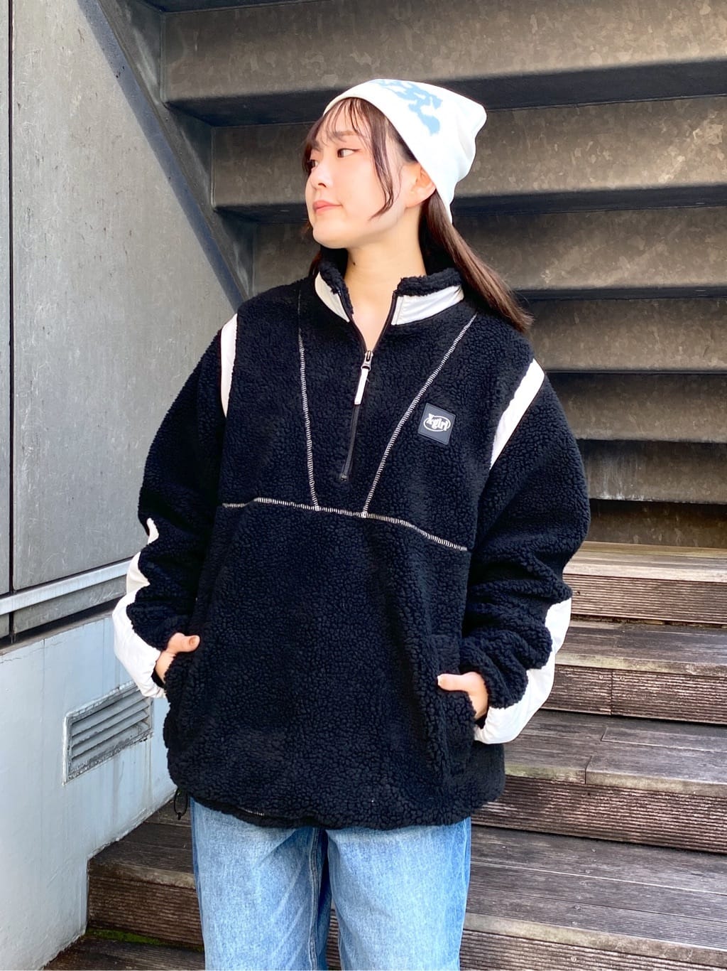 X-girlの2WAY BOA ANORAK アノラック X-girlを使ったコーディネート