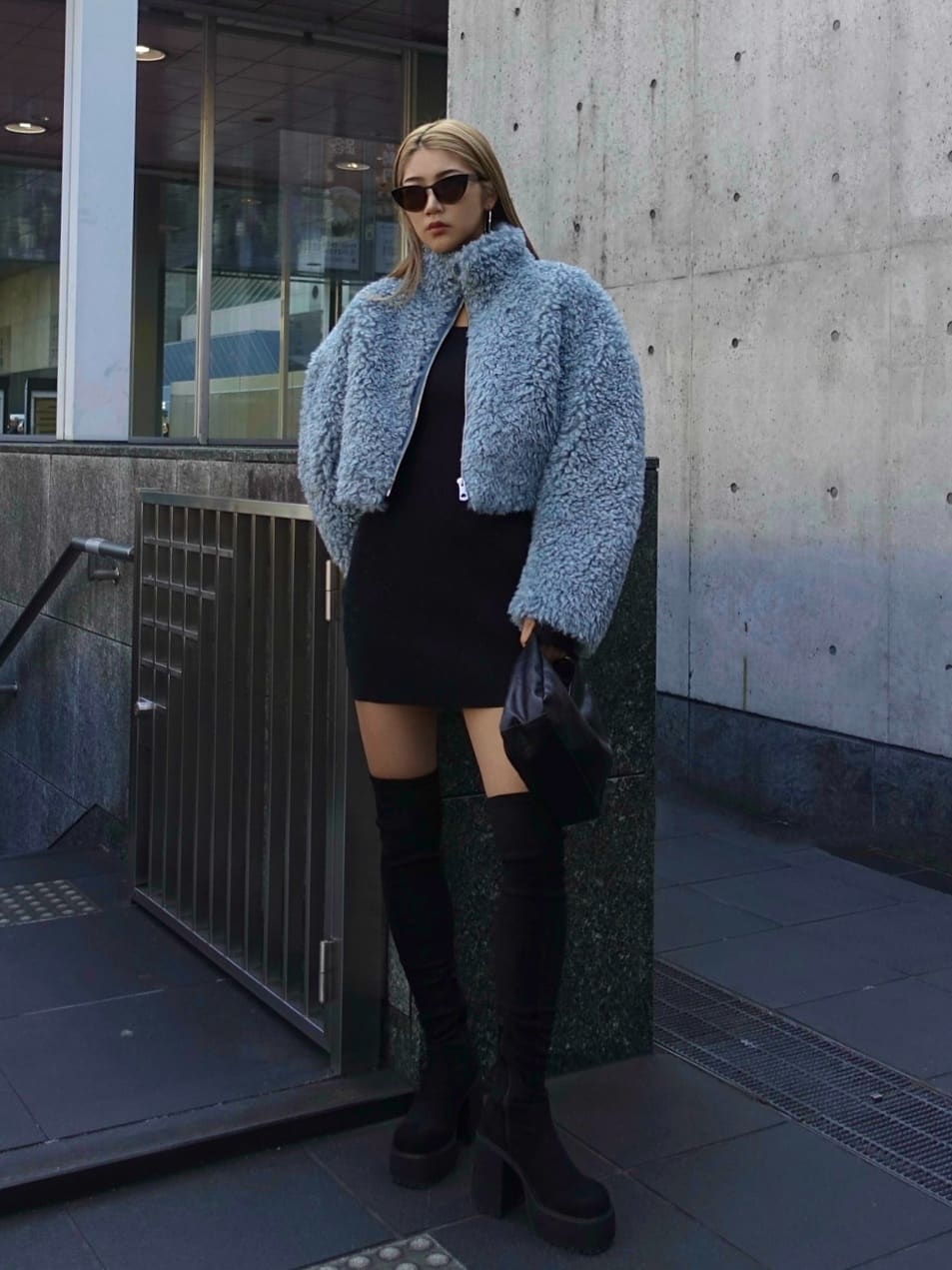 SLYのF/SUEDE KNEE HIGH ブーツを使ったコーディネート | Rakuten 