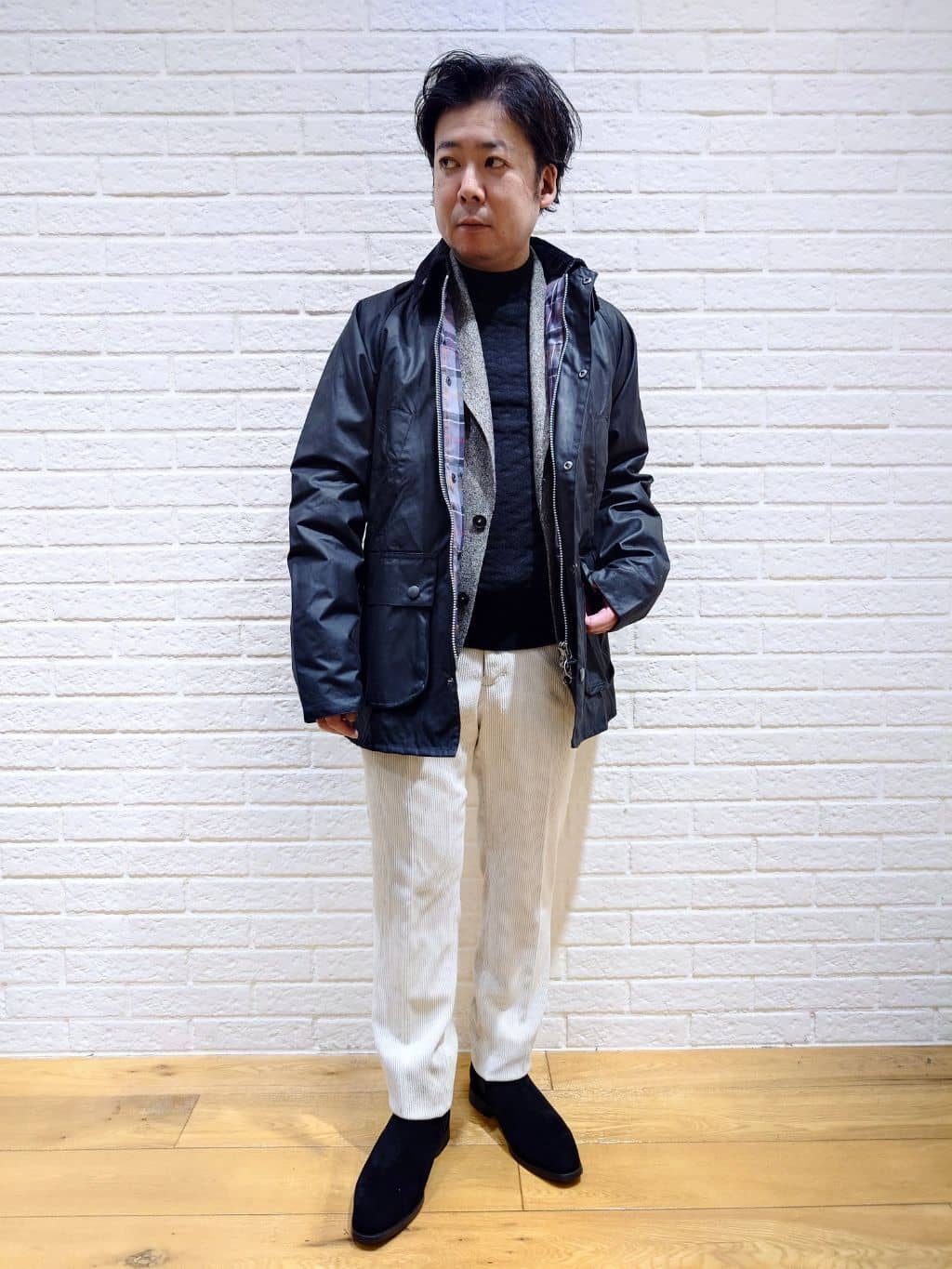 MEN'S BIGIの【Barbour/バブアー】SL BEDALE WAXED COTTONを使ったコーディネートを紹介します。｜Rakuten Fashion(楽天ファッション／旧楽天ブランドアベニュー)3276318