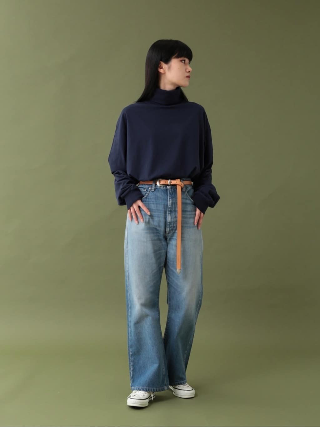 JOURNAL STANDARDの【FOLL / フォル】nano wash cotton turtleneck tee