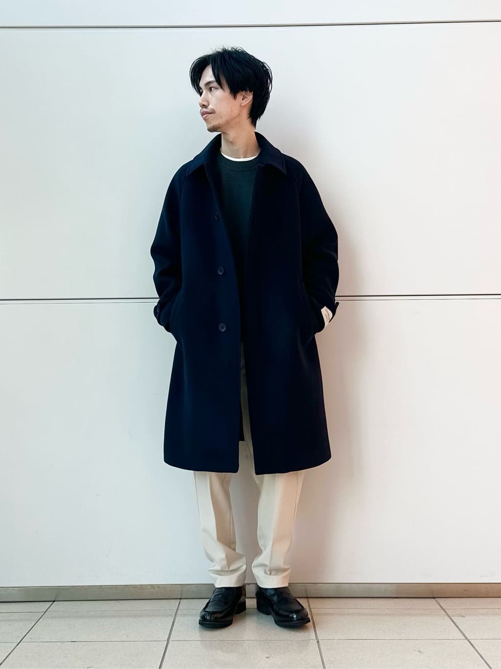 UNITED ARROWS green label relaxingのSENTDALE WOOL ステンカラー