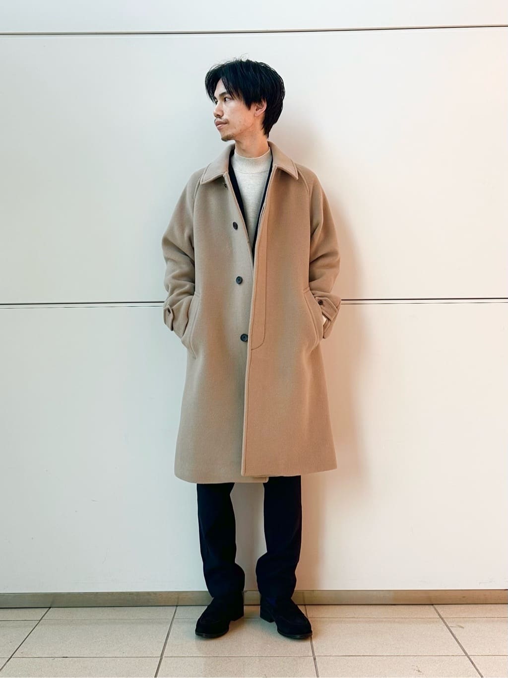 UNITED ARROWS green label relaxingのSENTDALE WOOL ステンカラー