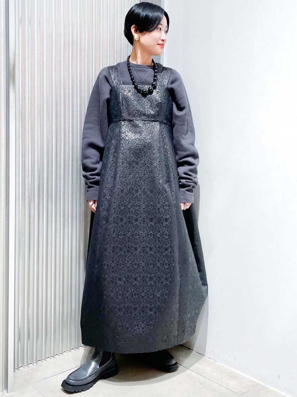 CITYSHOPのTHE MOOD JQ DRESS:ワンピースを使ったコーディネート