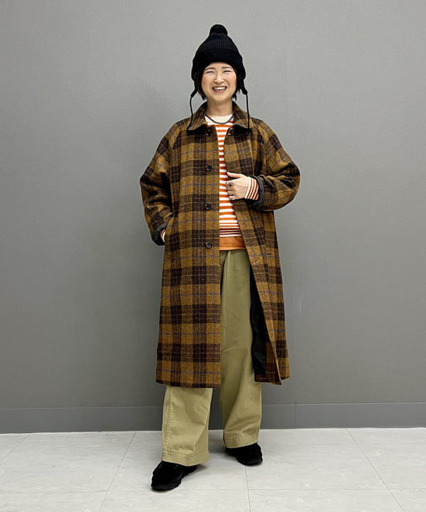 BEAMS WOMENのBEAMS BOY / ハリスツイード バルマカン コート 23FW