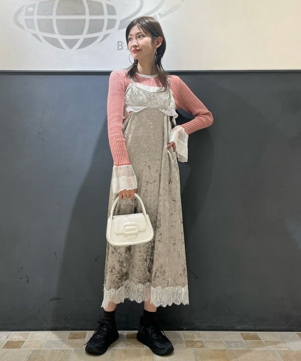 BEAMS WOMENのMix RIBレースカフスCNを使ったコーディネート | Rakuten