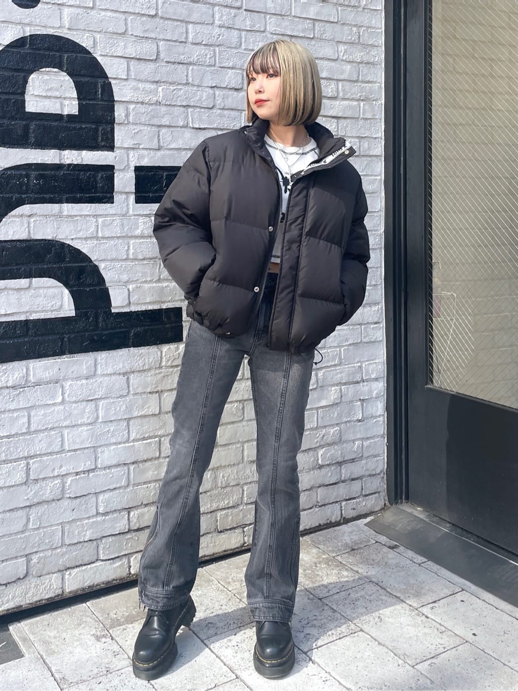 X-girlのDOWN JACKET ダウンジャケット X-girlを使ったコーディネート