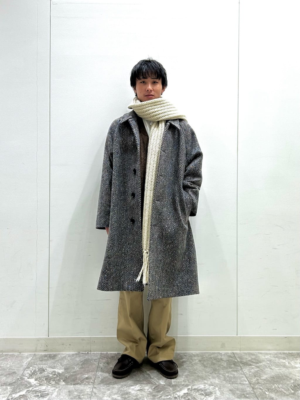 UNITED ARROWSの<UNITED ARROWS & SONS> COL/NEP TWEED BAL COAT